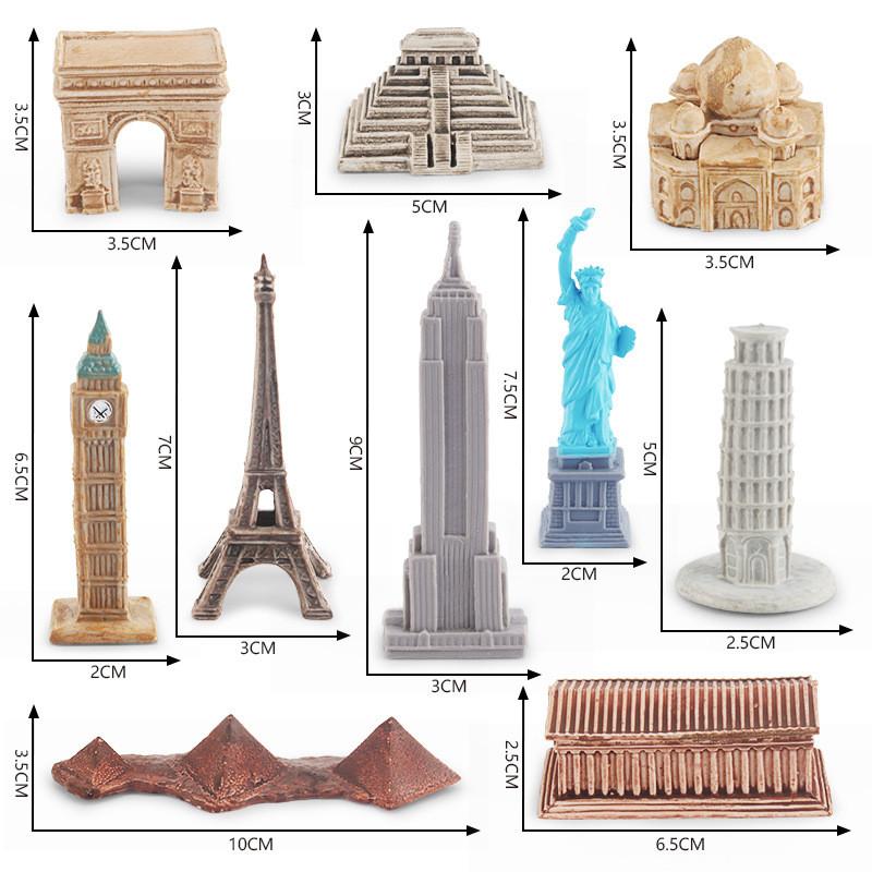 Educational Pvc Landmark Building Model Toy For Kids Featuring Global Architecture