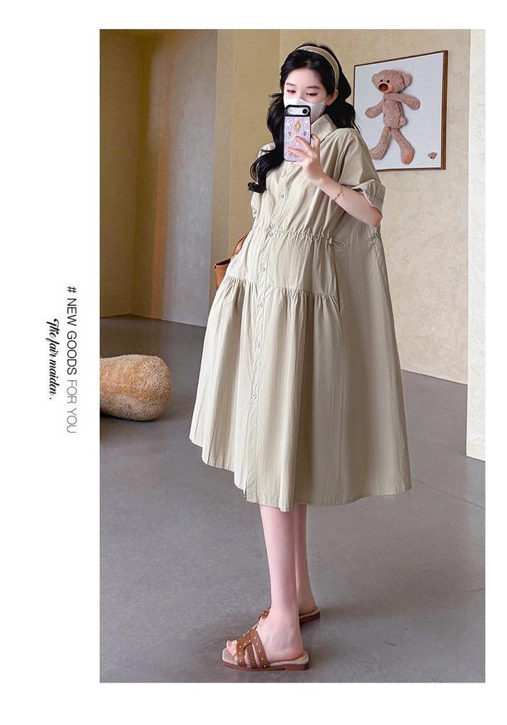 Elegant 2026 Loose-Fit Maternity Nursing Dress Skirt