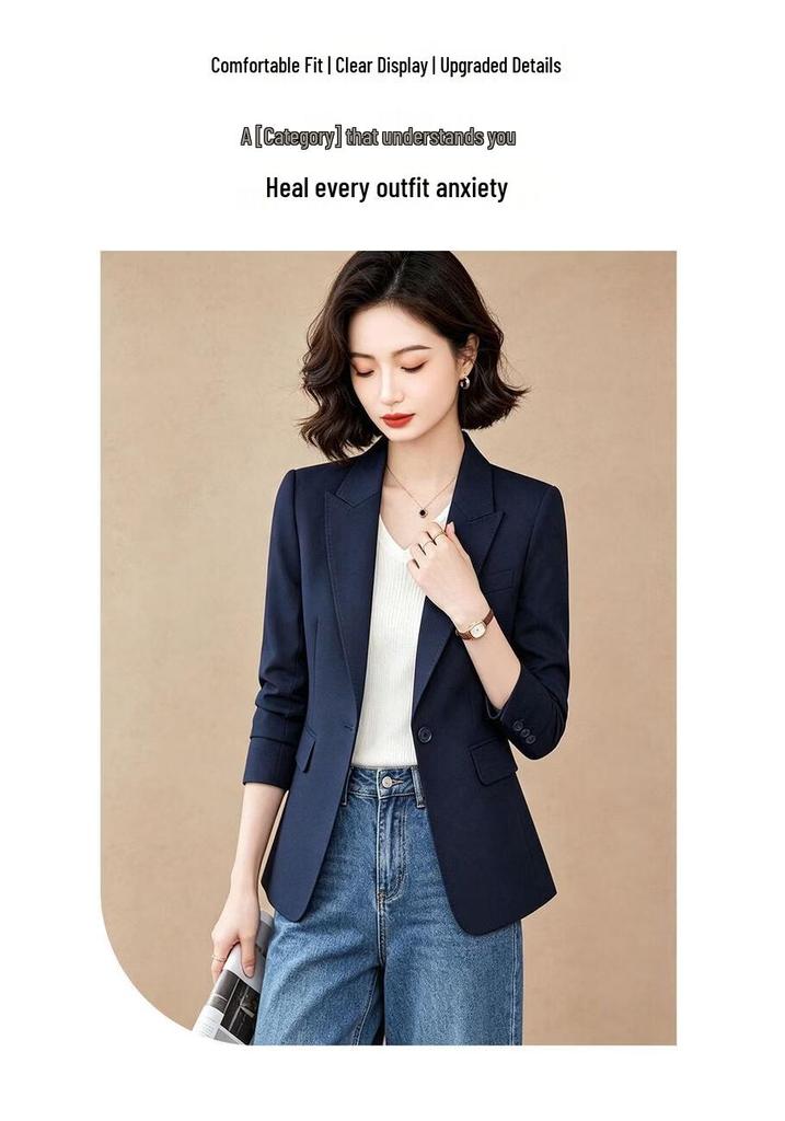 EST+II Women's Single Button Slim-Fit Blazer