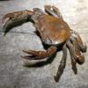 1Pcs Miniature Tea Pet Ornament Vintage Crab Simulation Animal Model Statue Figurine Antique Metal Crafts Desk Decoration