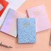A7 2024 Planner inglese Copertina rigida in ecopelle 120 pagine Carta a prova di inchiostro Mini diario Notebook tascabile per latticini Forniture per studenti