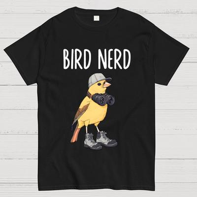 Bird Nerd Unisex 100% Cotton Summer Casual Cool Loose T-Shirt