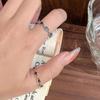 Bague Ouverte Style Punk Œil de Diable Bleu pour Femme: Design Tendance et Cool