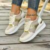 Large size casual sports shoes, new European and American platform-soled front lace-up sports shoes
