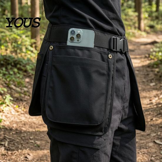 Waist Pack with Multi-Pocket Multi-function Belt Apron Bag for Outdoor, Large Capacity Pouch, Adjustable Waistband Fanny Women and Men