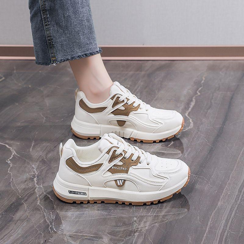 College-Stil Sportschuhe Damen Frühling neue vielseitige Mode Laufschuhe weiße Schuhe lässige Dad-Schuhe