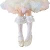 Breathable Ballet Socks for 3-13 Years Girls Feature Lovely Bowknot Design, Lovely Kids Middle Tube Socks Stackable