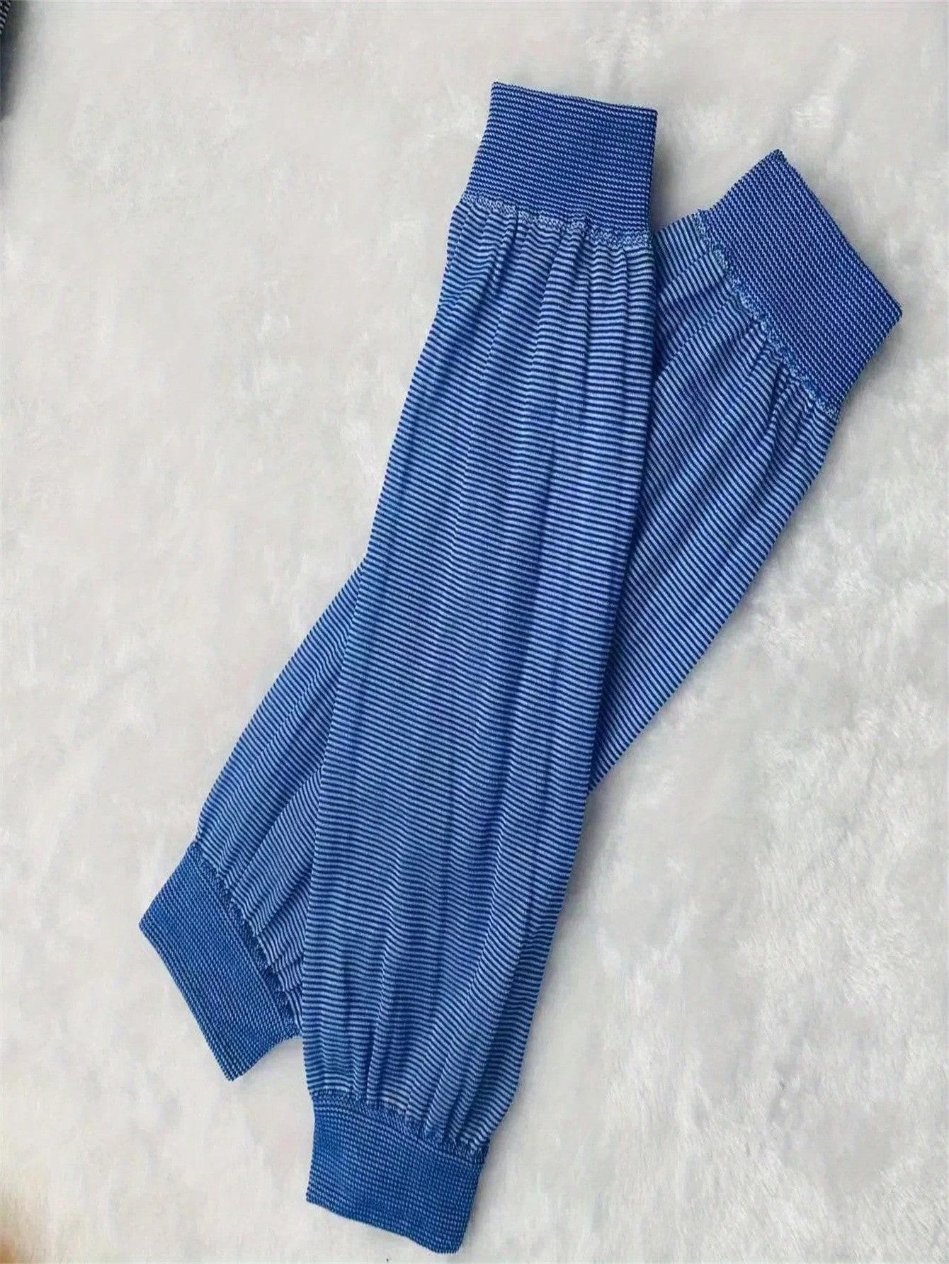 

Пара удлиненных нарукавников для защиты от солнца - Дышащая эластичная полиэстеровая вязка, Защита от пятен и пыли, Подходят для работы на открытом воздухе, Уборки -, S M синий