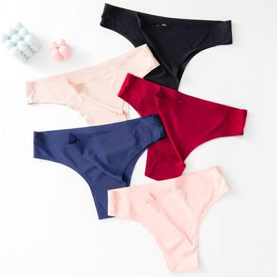 3 PCS Women's Sexy Panties Seamless Women's Underwear Invisible Underwear Low-rise Thong Panties Bikini Panties