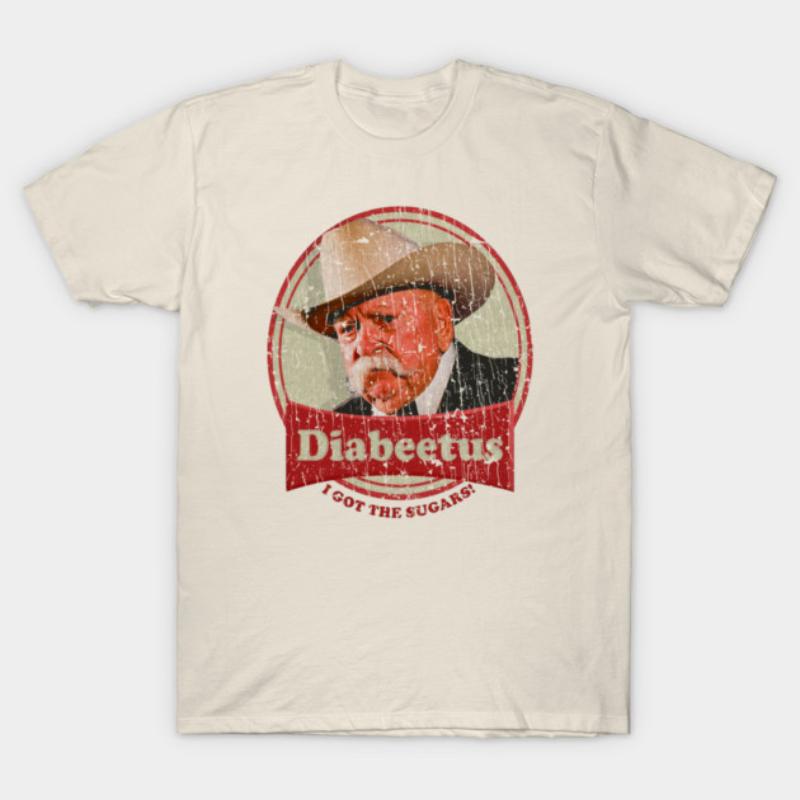RETRO STYLE DIABEETUS I GOT THE SUGARS TShirt New SpringSummer Arrivals Regular Fit Casual Streetwear M