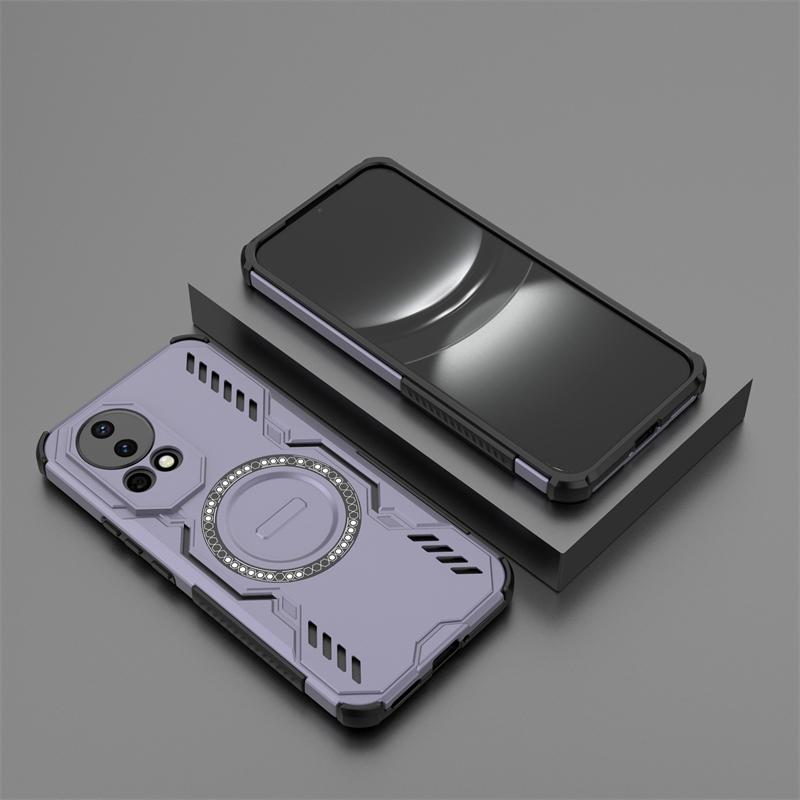 Panserdeksel For Huawei Nova 13 Magnetisk Adsorpsjon Trådløs Lade deksel For Huawei Nova 12 Deksel For Huawei Nova 13 Deksel 6,7 tommer