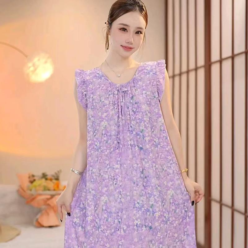 Women's Cotton Silk Camisole Pajama Dress - Summer, Loose Fit, Cute Japanese Style, Sexy and Thin, Perfect for Students