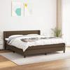 3129892 vidaXL Divan Bed with Mattress Dark Brown 180x200 Cm