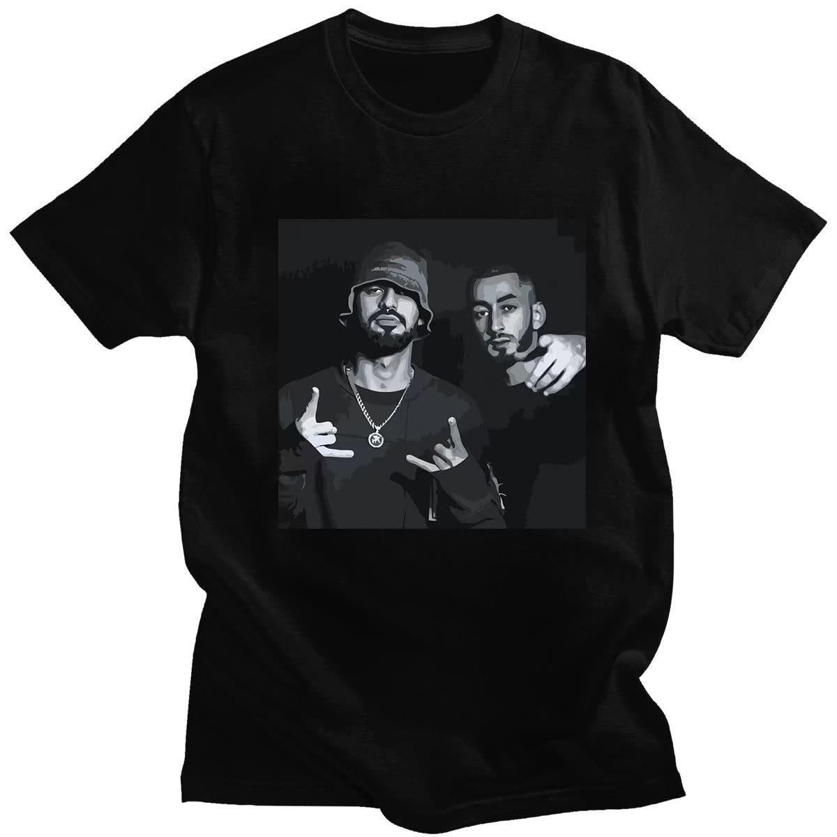 Hip Hop Duo Portrait T-Shirt S чёрный