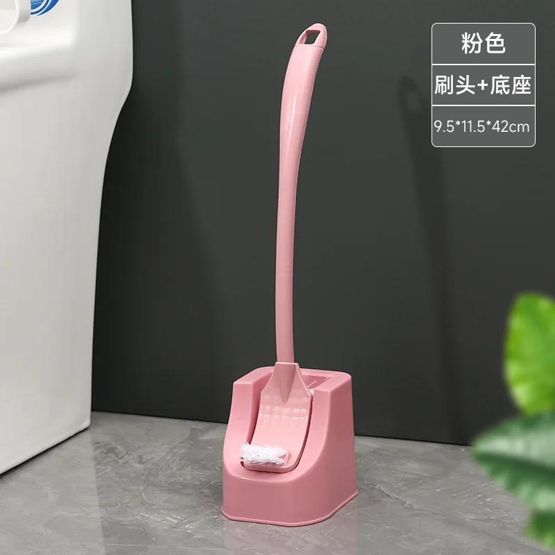 Toilet Brush Long Handle Refillable Bathroom Cleaning Accessories Double Sided Toilet Cleaning Supplies Wc