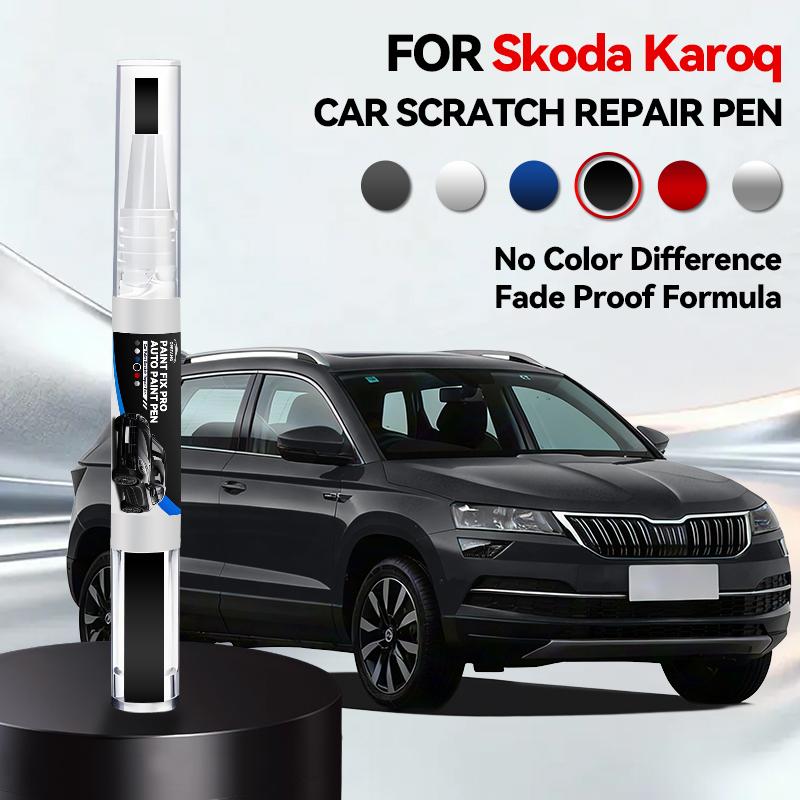 For Skoda Karoq 2017-2025 NU Paint Repair Pen Touch Up Scratch Remover DIY Auto Accessories Black White Orange Silver Blue Red
