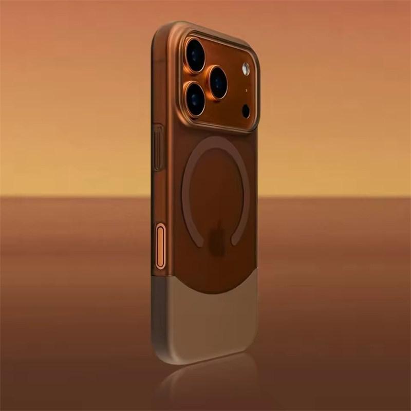 Luxusní Segmentované Skládací Tvrdé Matné Pouzdro pro Magsafe pro iPhone 17 Air 16 15 14 13 12 11 Pro Max Plus Magnetické Ultra Tenké Pouzdro