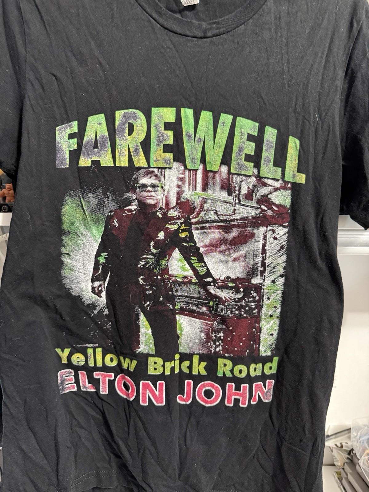 Elton John Tour Shirt Farewell 2019 Yellow Brick Road Size Medium XXXXL
