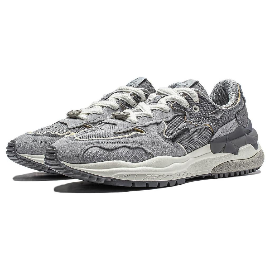 Li Ning Origin 2 Origin 2 Slip Resistant Abrasion Resistant Low Top Casual Shoes Men's Brick Gray AGCT323-1