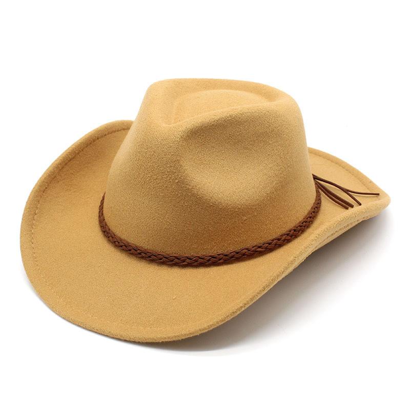 Cappello in Feltro di Lana a Tesa Larga per Uomo Donna Protezione Solare Estiva Abbigliamento Casual