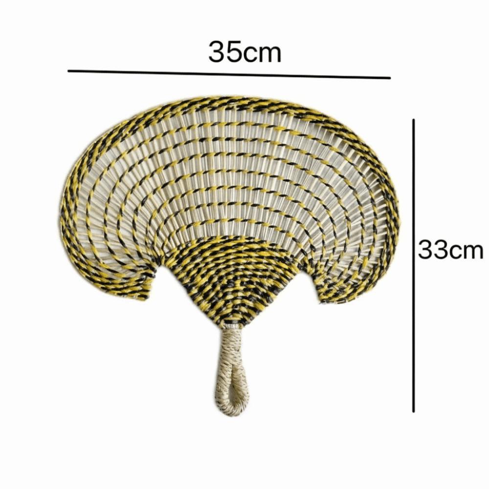 Etro Palm-leaf Fan Old-fashioned Banana Fan Handmade Grass Woven Fan  Summer Cooling 4