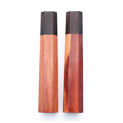 1Pcs  Octagonal Handle For Kitchen Knife Handle Red Sandalwood Bony Knife Handle