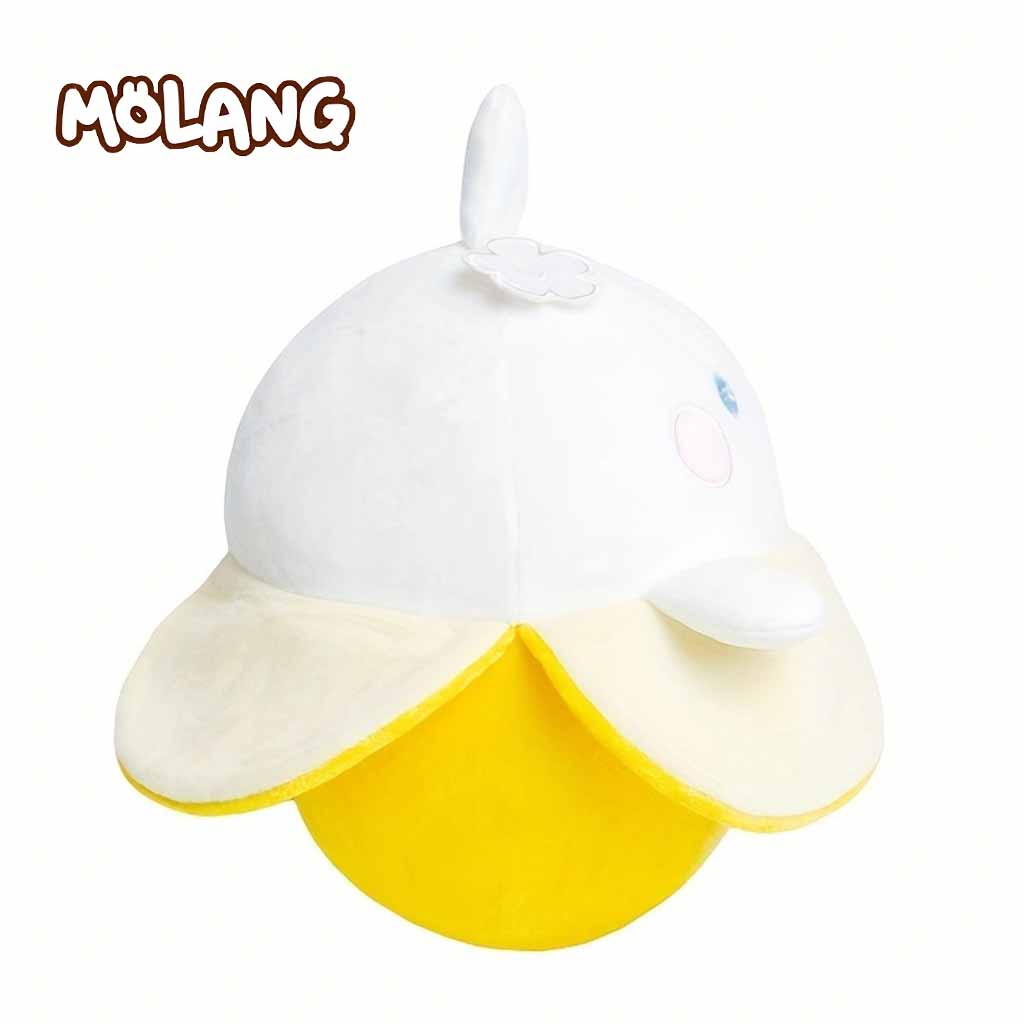 30cm Genuine Molang Cute White Rabbit Kawaii Plush Toy Throw Pillow Appease Cushion Cartoon Anime Figure Stuffed Doll Birthday C