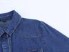 Spring 2025 Women's Denim Set: Turn-Down Collar Shirt & Belted Wide-Leg Jeans