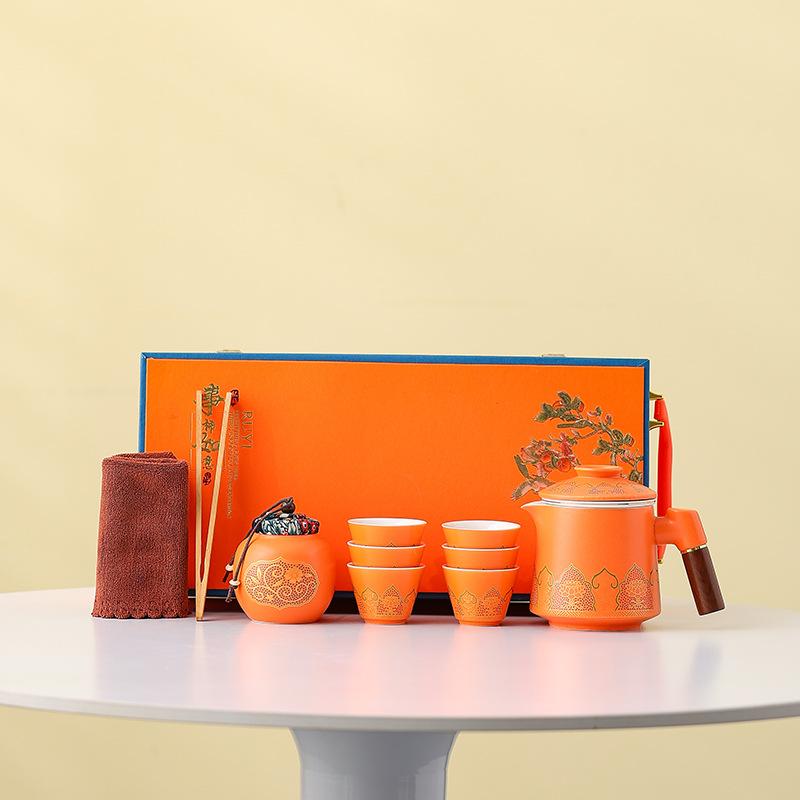 Business Company Gifts To Customers, Employee Travel Tea Set, Insurance Car Enterprise Activities Souvenir