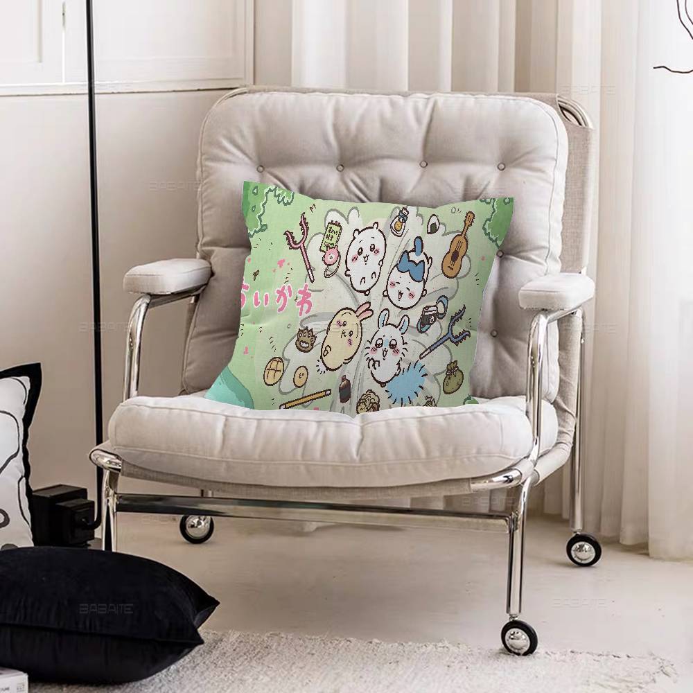 Japan Cute C-Chiikawas Pillow Cover Sofa Cushion Cover Home Room Decoration Children Gift
