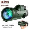 80x100 Telescope Folding Long Distance Mini Powerful Telescope for Hunting Sports Outdoor Camping Travel
