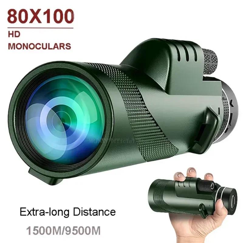 80x100 Telescope Folding Long Distance Mini Powerful Telescope for Hunting Sports Outdoor Camping Travel