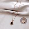 Titanium Steel Gold Brick Necklace for Women - Luxury 2025 Style, High-End Sweater and Collarbone Chain, Non-Fading.