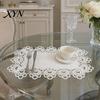 Romantic Simple Design Placemat White Lace Placemat, Foldable Soft Anti-Wrinkle Table Mat, Heat And Bark-grain Resistant Non-Yellowing Durable Dining