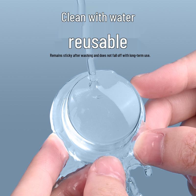 Transparent Cylindrical Anti-collision Pad for Silent Door Handles and Toilet Seats