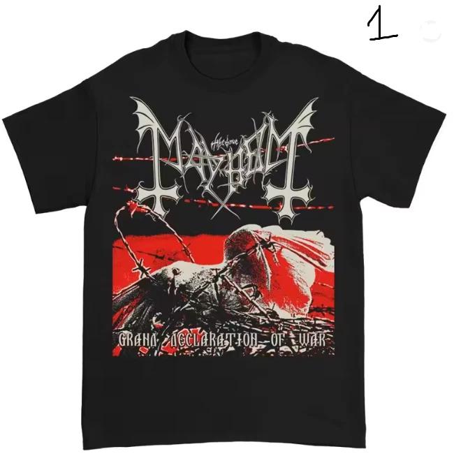 Mayhem Норвежская группа Блэк-метал Рок Американский Винтаж Панк Уличная Футболка L