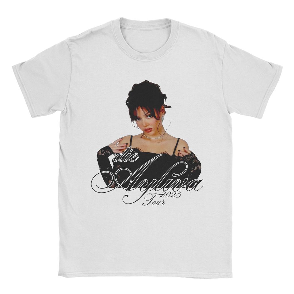 Streetwear Vintage Die Ayliva Tour 2025 T-Shirt Men's 100%Cotton Short Sleeve  Round Neck Summer Tops
