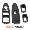Interior Door Carbon Fiber Window Regulator Switch Panel Trim Cover Replacement For BMW 1 3 4 Series F20 F30 F31 F34 F35 F36