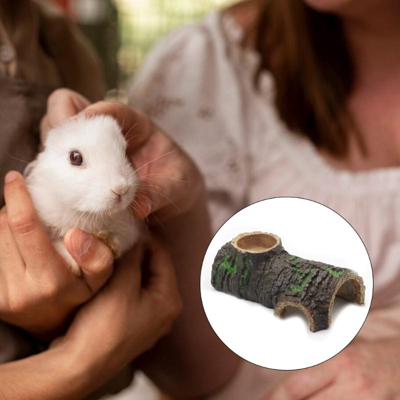 Terrariums Basking Platform Turtles Sunbath Tree Bark Landscape Aquariums Landscaping Decorations Reptiles Shelter Feeder