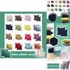 Elegant Scandinavian Pillows Modern Corduroy Cushion Cover For Cozy Home Decor