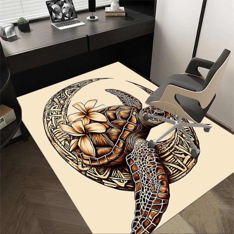 1PC Turtle Moon Non-Slip Floor Carpet Compatible for Office&Living Room&Bedroom&Dining room -  Soft & Pattern, Vibrant Colors-H0395