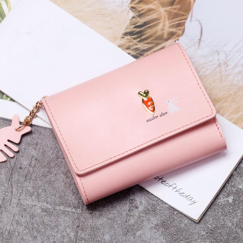 Japan and South Korea Cute Little Animals Girls Small Fresh Short Wallet Simple Student Small Wallet Wallet