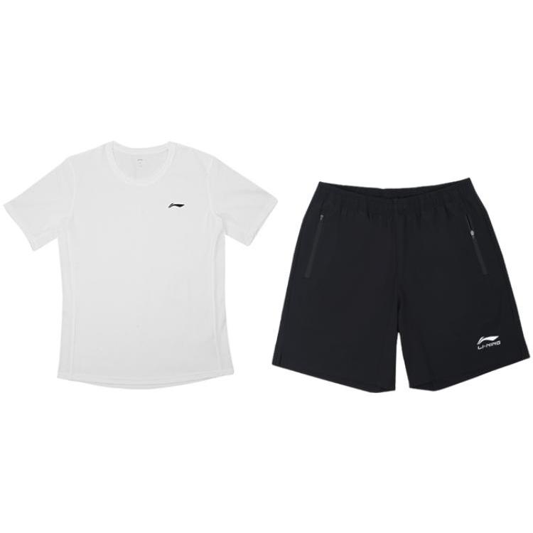 Li Ning Casual Sportswear Men s Crew Neck Moderate YTST073-4+YKST035-5 XXXL