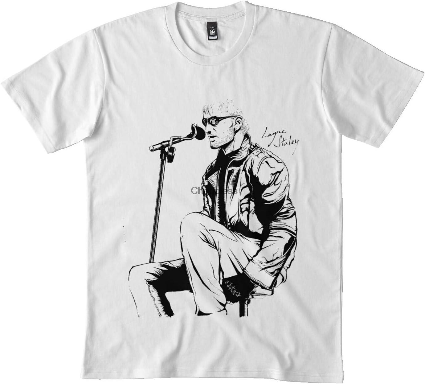 Rock Style Layne Staley Men T Shirt for Men Men T Shirt for Women DMN Black 4XL белый