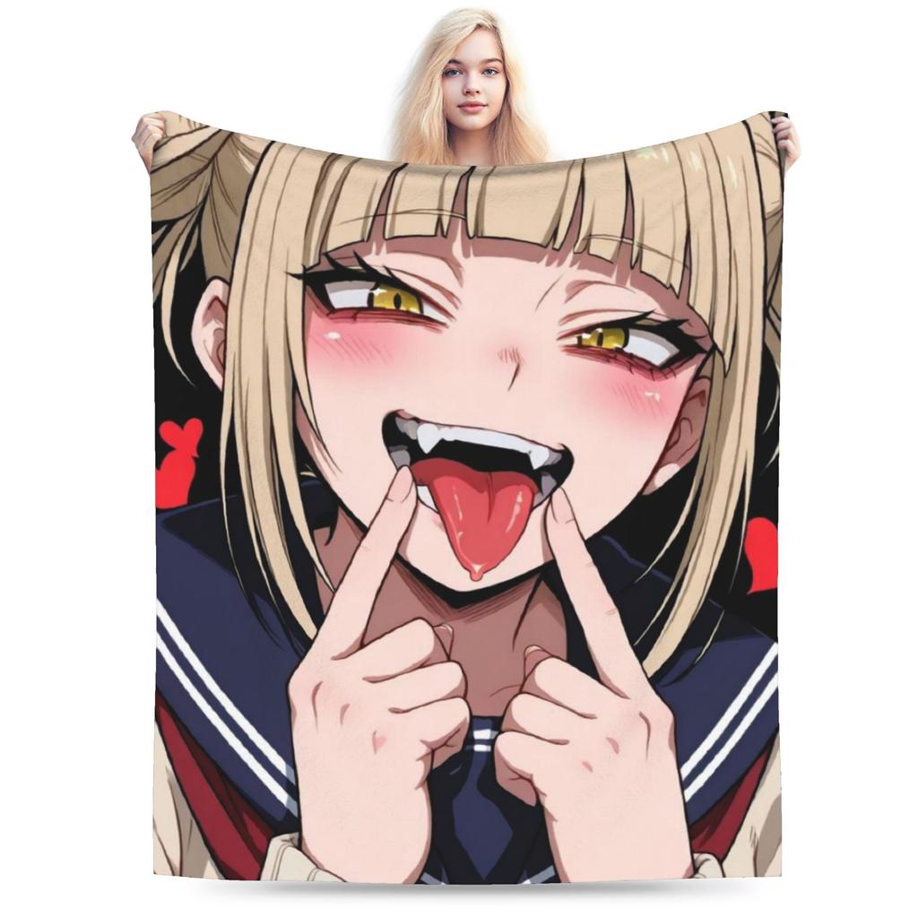 Super Soft My Hero Academia Himiko Toga Throw Blanket Premium Flannel Fleece Bed Blanket Super Cozy Bedspread All Season Use