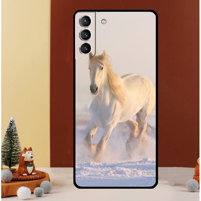 Horses Running Case For Samsung Galaxy S25 Ultra S21 S22 S20 S23 S24 Ultra S9 S10 Plus S25 FE Cover Funda