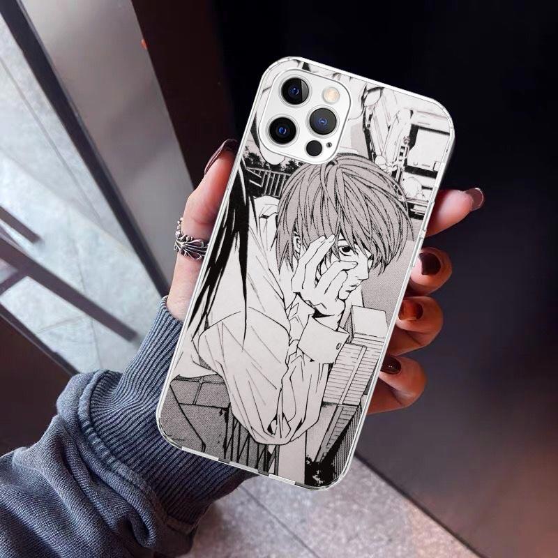 N-Note D-Death Yagami Light Phone Case For iPhone 17 Air 11 13 Mini 14 15 Plus 16 12 Pro Max 16E SE 7 8 Pattern Soft TPU Back Co