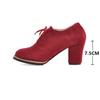 Fashion High Quality New Suede Square Heel Women Pumps Fashion Elegant Ladies Autumn High Heels Office Shoes Work Shoes Plus Size 32-43