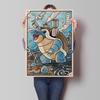 Leinwand Kunstwerk Malerei Pokemon Schiggy Poster Cartoon Bild Klassisch Haus Schlafzimmer Dekoration Gemälde Kindergeschenk