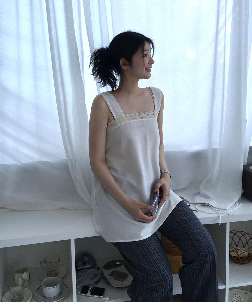 Julliapepe Natural Stripe Pants (Blue)